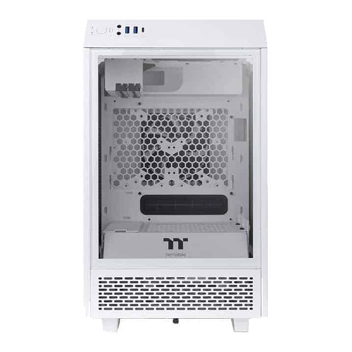 (image for) Thermaltake The Tower 100 White Mini Chassis Tempered Glass PC Gaming Case